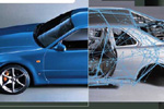 R34 Nissan Skyline GT-R Chassis Picture